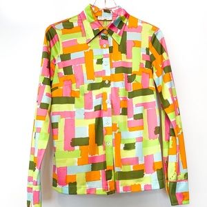 Parallel Abstract Blouse 0009
